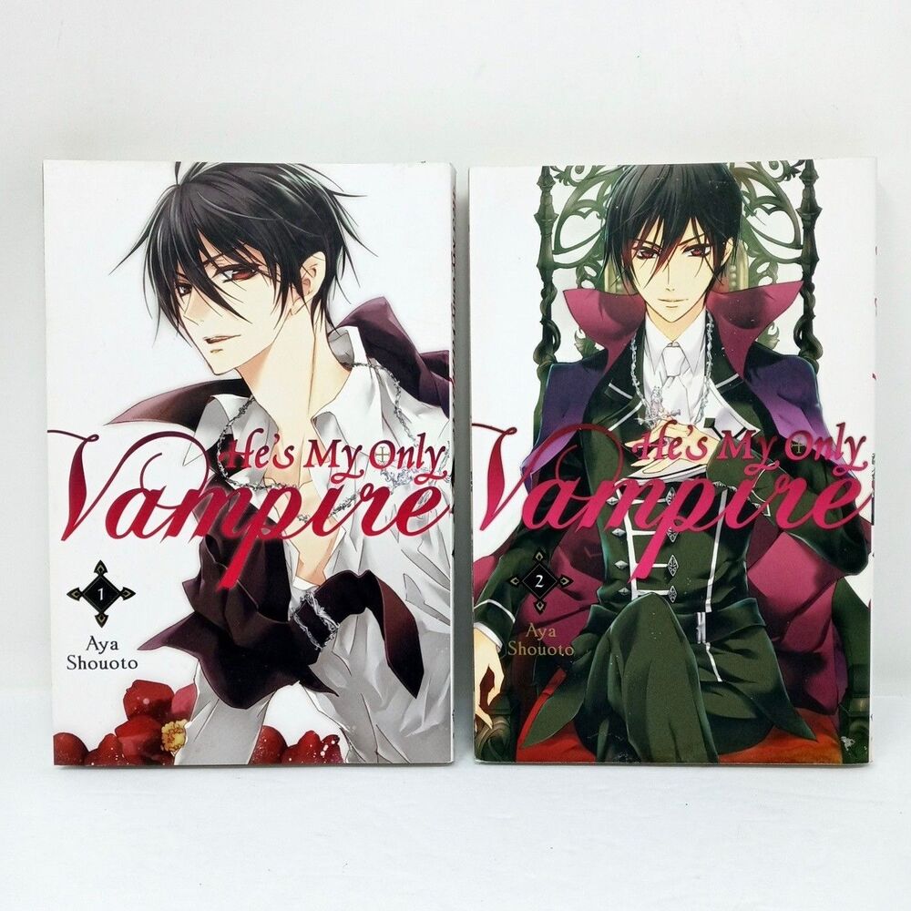 He's My Only Vampire Vol. 1 & 2 Paperback Aya Shouoto Manga Lot English